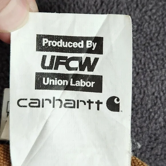 Carhartt Duck Bib Overalls Men 54x30 Brown R02 Insulated Zip Leg Double Knee USA